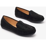 Resti Black women's moccasins with zircons Bretika - Footwear | shoptok.hr