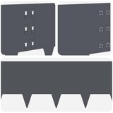  Ograda oko Travnjaka 10 pcs 100 x 30 cm Čelik Antracit | shoptok.hr