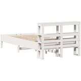 vidaXL Okvir kreveta bez madraca bijeli 75 x 190 cm masivna borovina | shoptok.hr