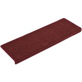  Preproge za stopnice 15 kosov 65x21x4 cm mat rdeče, (20668746) | Shoptok.si