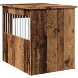 vidaXL Namještaj za sanduk za pse staro drvo 55x75x65 cm izrađeno drvo | shoptok.hr
