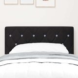 vidaXL Naslon za glavo s kristalnimi gumbi, načet, črn 80 cm, žamet | Shoptok.si