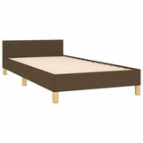 Okvir za krevet bez madraca tamnosmeđi 80x200 cm od tkanine | shoptok.hr