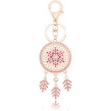 Generic Shiny gold-plated colorful rhinestone bow women's keychain, key bag handbag backpack charm, (21066447) Cene