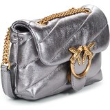 Pinko Torbice za na ramo LOVE PUFF BABY CL SHEEP NAPPA Siva | Shoptok.si