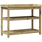 Furnova Miza za sajenje s policami 108x45x86,5 cm impreg. borovina, (21920982) | Shoptok.si