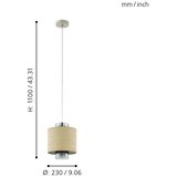 Eglo 43393 - visilica na sajli mediouna 1xE27/40W/230V | Eponuda.com