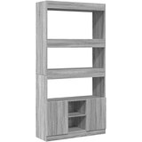 Maison Chic Visoka omara - Komoda - Predalnik siva sonoma 92x33x180 cm inženirski les, (21720892) Cene