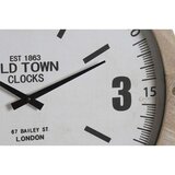  Zidni sat DKD Home Decor Prirodno MDF Bijela Željezo (52 x 5 x 60 cm) | shoptok.hr