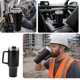  Velika termo šalica s ručkom i slamkom - 1,2 l | shoptok.hr