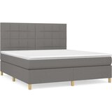  Kreveta s oprugama i madrac svjetlosivi 180x200cm tkanina | shoptok.hr