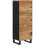  Visoka komoda s 3 vrata 40x33x110 cm od drva manga i željeza | shoptok.hr