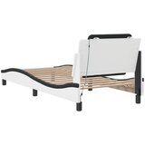  Okvir kreveta s LED-om bez madraca Zadar bijelo-crni 100 x 200 cm | shoptok.hr