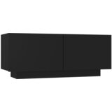 The Living Store Nočna omarica črna 100x35x40 cm iverna plošča - Nočna Omarica, (21421067) | Shoptok.si