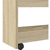 vidaXL Voziček za shranjevanje 4-nadstropni sonoma hrast inž. les | Shoptok.si
