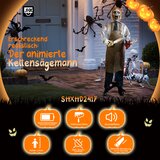 SHX Animirani mož z verižno žago za halloween dekoracijo | Shoptok.si