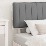  Krevetni okvir s tapiciranim uzglavljem Svijetlo siva Svjetlosiva 211 x 93 x 93 cm | Shoptok.si