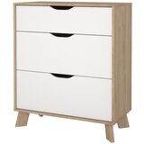 Tvilum Bijela/u prirodnoj boji komoda u dekoru hrasta 79x92x40 cm Ikast – | shoptok.hr