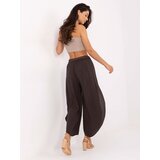 Och Bella Trousers-TW-SP-BI-81378.24P-dark brown | Shoptok.si
