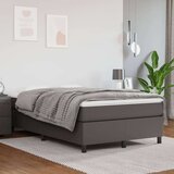  Box spring postelja z vzmetnico siv 120x200 cm umetno usnje, (20725742) Cene