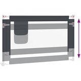 Sigurnosna ograda za dječji krevet tamnosiva 120x25 cm tkanina | Eponuda.com