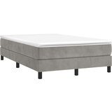 Box spring krevet s madracem svjetlosivi 120x200 cm baršunasti | shoptok.hr