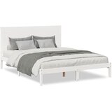  Dugi okvir kreveta bez madraca bijeli 160 x 210 cm masivno drvo | shoptok.hr