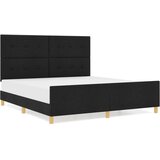  Postelja Črna 180x200 cm Tkanina, (22048996) | Shoptok.si