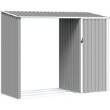  Vrtno spremište za drva 245 x 98 x 159 cm pocinčani čelik | shoptok.hr