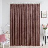 vidaXL Zavjesa za zamračivanje s kukama baršunasta roza 290 x 245 cm | shoptok.hr