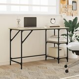  Radni stol boja hrasta 120x50x75 cm metal i konstruirano drvo | shoptok.hr