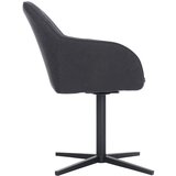 XXXL Stol Rosina, Črna, Vrtljiv | Shoptok.si