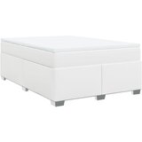 Maison Chic Box spring postelja - Vzmetna postelja z vzmetnico bel 140x200 cm umetno usnje SL23773, (21891543) | Shoptok.si