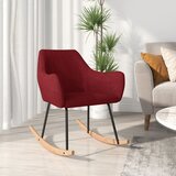  Stolica za ljuljanje od tkanine crvena boja vina | shoptok.hr