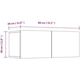  4-dijelni set TV ormarića siva boja betona drveni | shoptok.hr