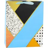  Paper Gift Bag Geometric Patterns 32 x 26 x 12 cm | shoptok.hr