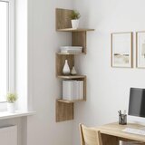  Polica na zidu Zidna montaža Smeđa 32 x 21 x 107 cm | shoptok.hr