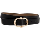 Fashion Hunters Black eco-friendly leather belt OCH BELLA Cene