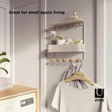 Umbra stenski regal bela, barve bukve | Shoptok.si