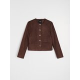 Sinsay Elegantna jakna od umjetnog antilopa | shoptok.hr