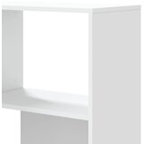  Kutni regal za knjige s 4 razine bijeli 85 x 85 x 140 cm drveni | shoptok.hr