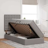  s madracem i skladištem Sivo-smeđa 100 x 200 cm tkanina | shoptok.hr