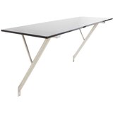Jotex Stenska stenska pisalna miza s stekleno mizno ploščo 40x120 cm Kullaberg – Cene