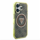 Guess IML 4G Glitter and Triangle Logo MagSafe Zadní Kryt pro iPhone 16 Brown Ovitek za telefon Vijolična | Shoptok.si