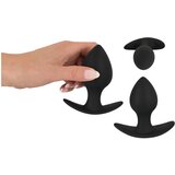 Black Velvets Black Velvet - silikonski analni dildo (3 deli) - črn | Shoptok.si