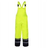 Lahti Pro hlače vidljive prošivene s naramenicama žuta "l" lahti L4110303 | shoptok.hr