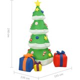  Ukrasno božićno drvce na napuhavanje LED 240 cm | shoptok.hr