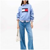Tommy Jeans Puloverji TJW MELANGE FLAG SWEATER Modra | Shoptok.si