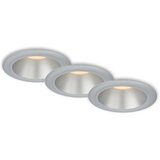 BRILONER 7041-034-SET 3x LED kupatilsko plafonsko svetlo LED/4,9W/230V srebrna | Eponuda.com