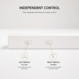 Brilagi LED zidno reflektorsko svjetlo ARLIX LED/3W/230V + LED/7W, belo, CRI 90 | Eponuda.com